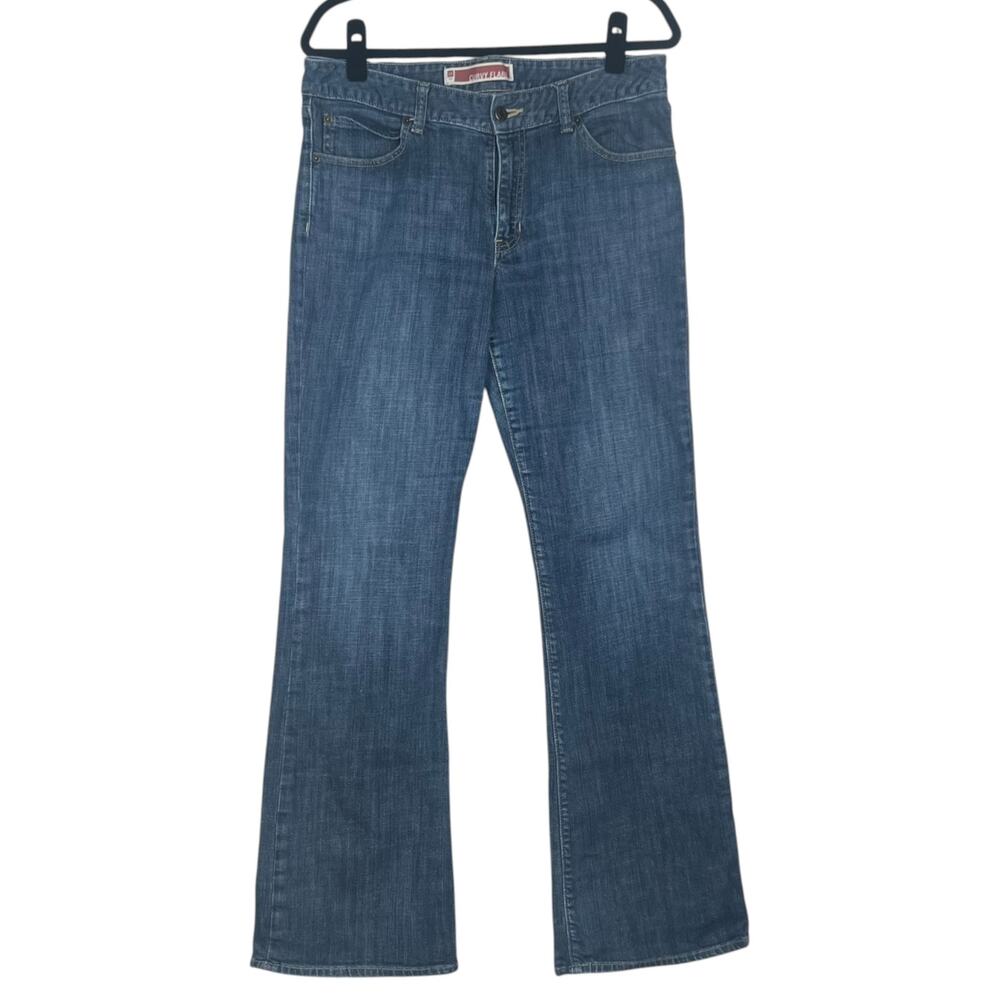 Gap Women's Size 12L Curvy Flare Jeans Cotton Stretch Mid-Rise Denim Y2K 2009